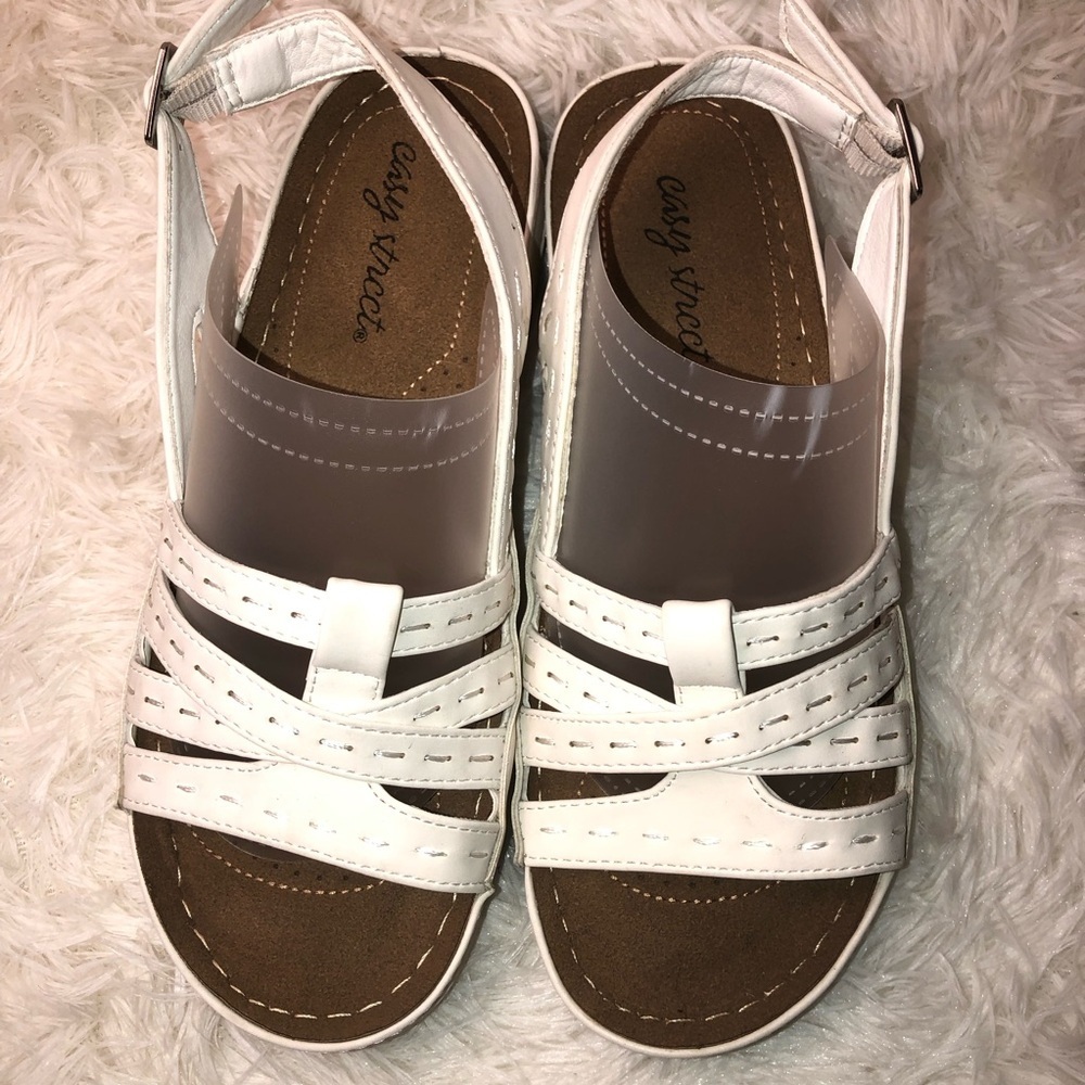 Easy Street White Women's Sandals size 6.5 NWOT - Picture 4 of 9